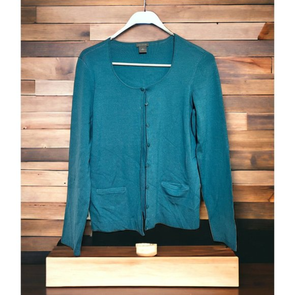 Ann Taylor Long Sleeve Open Front Cardigan Size‎ M